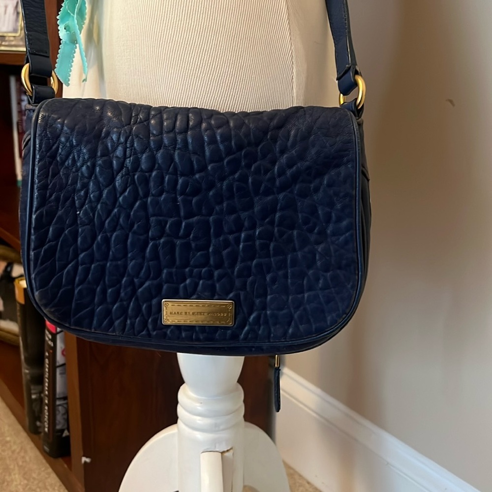 Marc by Marc Jacobs Blue Leather Crossbody Bag